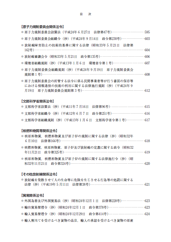 法令集と解説書 | 公益社団法人日本アイソトープ協会｜JRIA